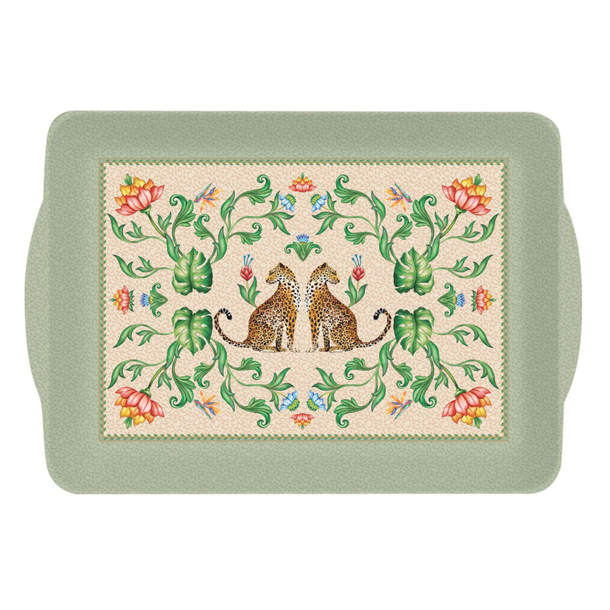 Vassoio con manici Easy Life in melamina fantasia Jungle Vibes 46x32 cm