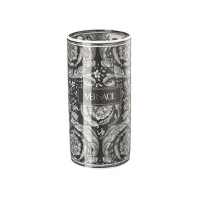 Vaso Barocco Haze Versace in porcellana nera decorata 24 cm