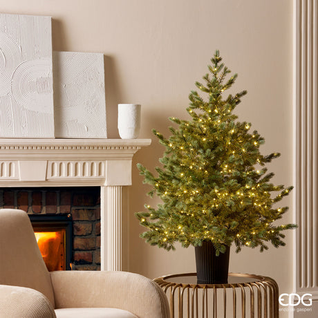Albero di Natale EDG in PE e PVC con 480 luci LED 120x99 cm