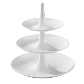 Alzata 3 ripiani Babell L Koziol in materiale termoplastico bianco 34 cm