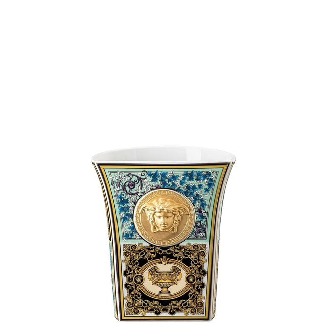 Vaso Barocco Mosaic Versace in porcellana decorata 18 cm