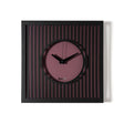Orologio da parete Tiffany Arti & Mestieri in ferro nero viola 35x35 cm