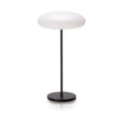 Lampada Frisbee Palais Royal in metallo nero ricaricabile 18x33 cm