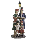 Statua Coro Natalizio Bianchi Dino in resina decorata 30 cm