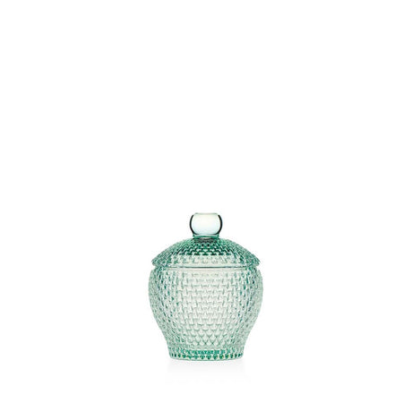 Scatola portabonbon Emò Italia in vetro verde 11x8 cm