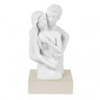Scultura innamorati Bongelli Preziosi in marmorino color nocciola 15 cm