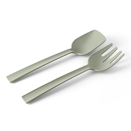Posate per insalata Blim Plus in polipropilene colore verde 29 cm
