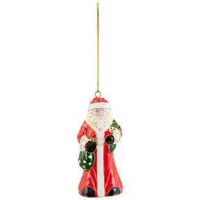 Pendente Babbo Natale Villeroy & Boch in metallo decorato 12 cm