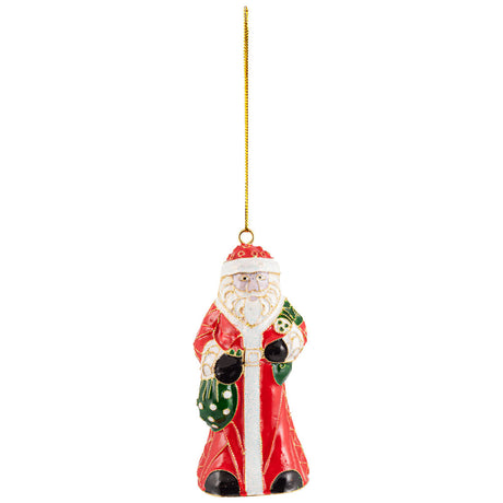 Pendente Babbo Natale Villeroy & Boch in metallo decorato 12 cm