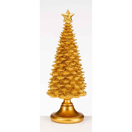 Albero di Natale con stella Lamart in resina color oro 42 cm