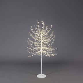 Faggio luminoso EDG in metallo bianco 150 cm con 580 LED