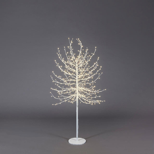 Faggio luminoso EDG in metallo bianco 150 cm con 580 LED