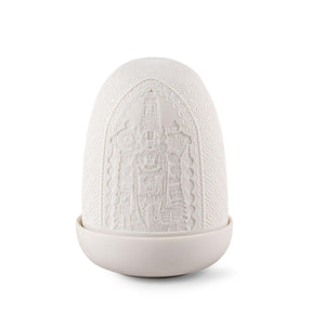 Lampada da tavolo Lord Balaji Lladrò in porcellana litofania 15x11 cm