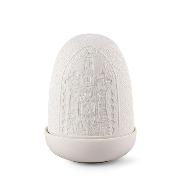 Lampada da tavolo Lord Balaji Lladrò in porcellana litofania 15x11 cm