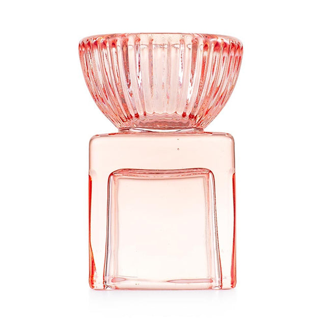 Candeliere Marrakech Emò Italia in vetro color cipria 5x7,5 cm