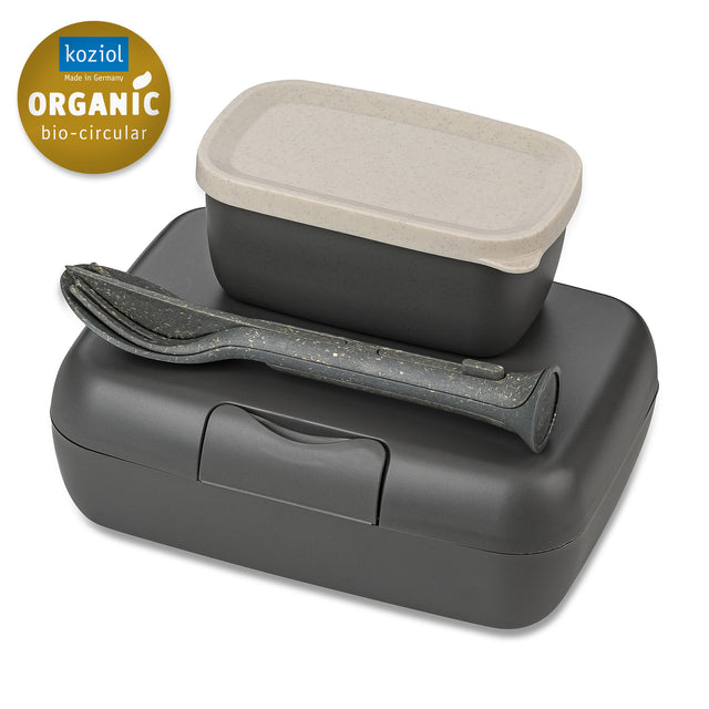 Set portapranzo Candy Ready Koziol in termoplastico grigio 19x14 cm