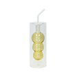 Oliera Bubble Brandani in vetro trasparente con interno giallo 200 ml