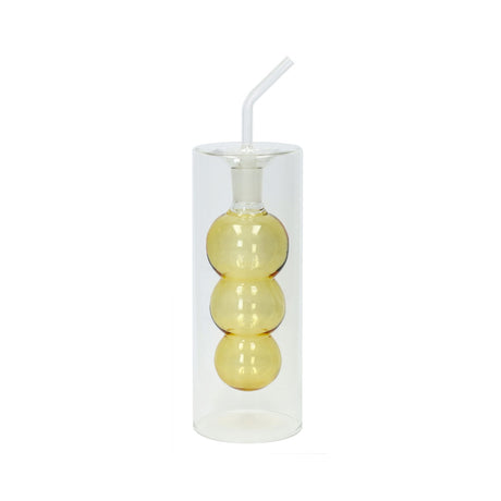 Oliera Bubble Brandani in vetro trasparente con interno giallo 200 ml