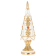 Albero di Natale Timstor in resina bianco e oro 25 cm decorato
