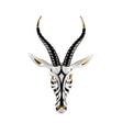 Maschera Antilope Lladrò in porcellana decorativa 57x39 cm