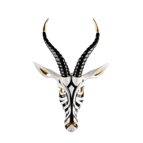 Maschera Antilope Lladrò in porcellana decorativa 57x39 cm