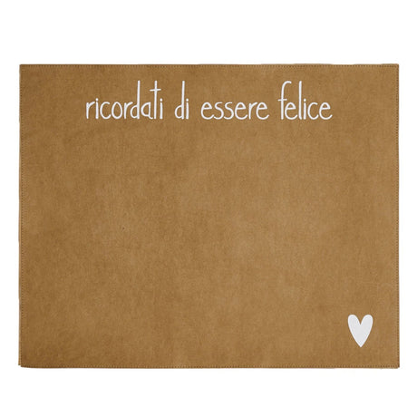 Tovaglietta Simple Day in fibra di cellulosa con scritta 36x45 cm