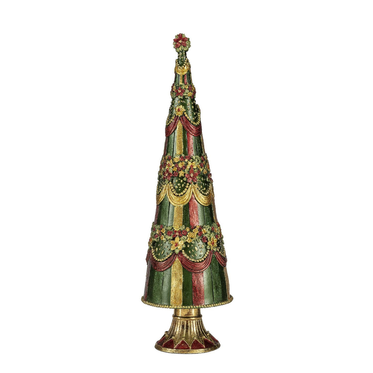 Albero di Natale Palais Royal in poliresina multicolore 43 cm