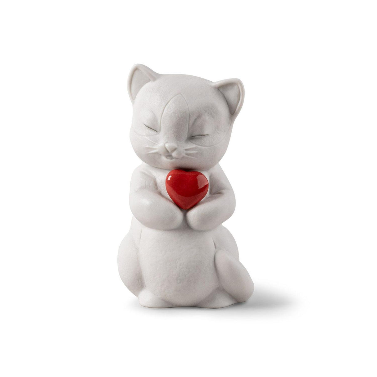 Statuina Gattino Giocherellone Lladrò in porcellana 12x7 cm