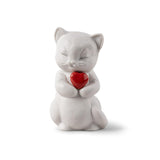 Statuina Gattino Giocherellone Lladrò in porcellana 12x7 cm