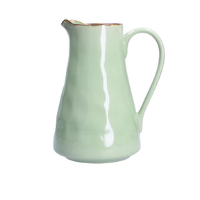 Brocca Concerto Rose & Tulipani in stoneware con bordo dorato 1700ml