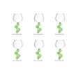 Calice acqua Cactus Montemaggi in vetro borosilicato altezza 17,5 cm