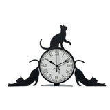 Orologio da tavolo Cattitude Arti e Mestieri in ferro sagomato 48x30 cm