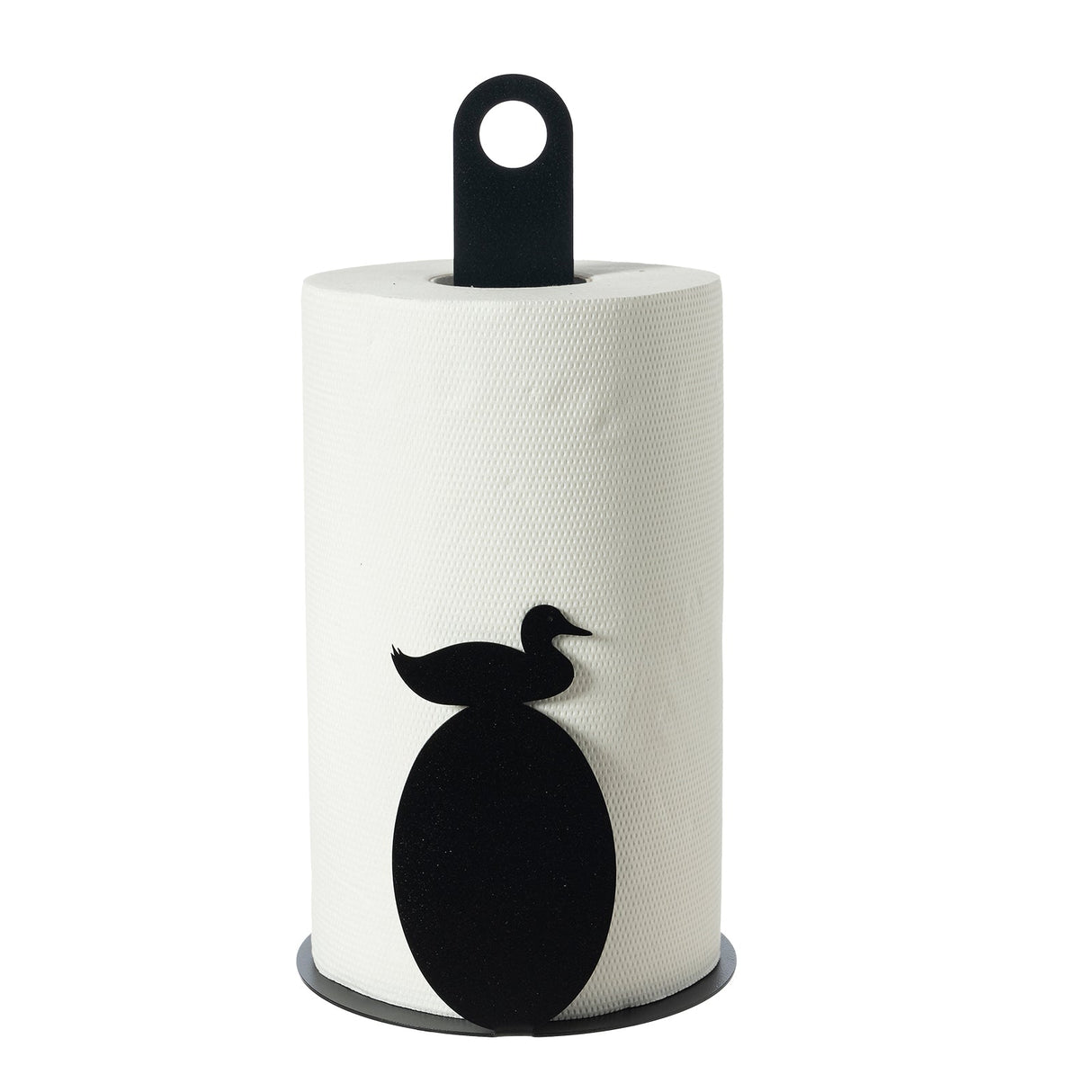 Porta rotoli cucina Duck Arti & Mestieri in ferro nero 30x15 cm