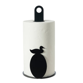 Porta rotoli cucina Duck Arti & Mestieri in ferro nero 30x15 cm