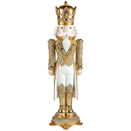 Schiaccianoci di Natale Timstor in resina decorativa 91,5 cm