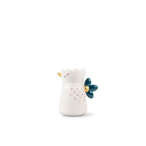 Lattiera Kawki Lladrò in porcellana decorata 13x10 cm