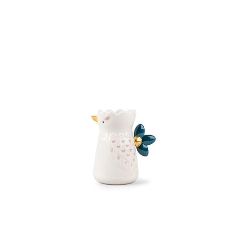 Lattiera Kawki Lladrò in porcellana decorata 13x10 cm