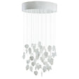 Lampada a sospensione Magic Forest Lladrò in porcellana artigianale 170x80cm
