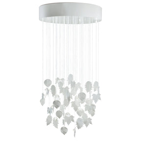 Lampada a sospensione Magic Forest Lladrò in porcellana artigianale 170x80cm