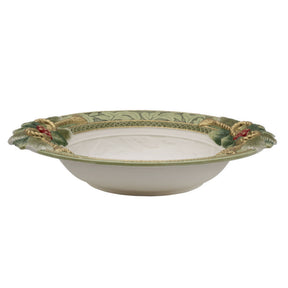 Centrotavola Holiday Home Fitz and Floyd in porcellana decorata 41 cm