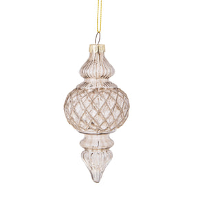 Sfera pendaglio Bianchi Dino in vetro color champagne 14 cm