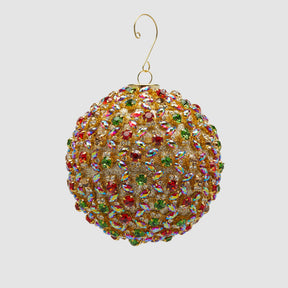 Pallina di Natale Godiva EDG in vetro decorato multicolore 10 cm