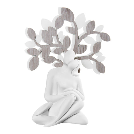 Scultura Innamorati Albero della Vita Bongelli in marmorino 32 cm