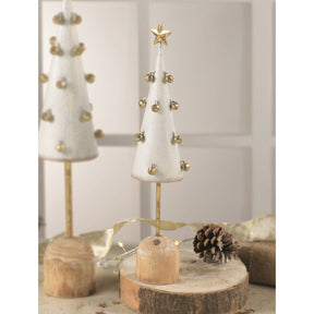 Albero di Natale Mascagni Casa in metallo con campanelle 33 cm