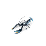 Scultura Aragosta Blu Lladrò in porcellana decorata 13x45 cm