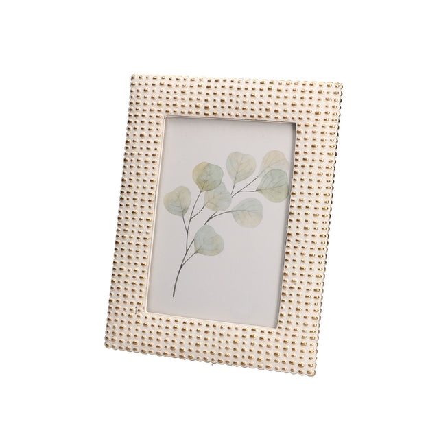 Portafoto Bollicinedoro Rituali Domestici in resina color oro 13x18 cm