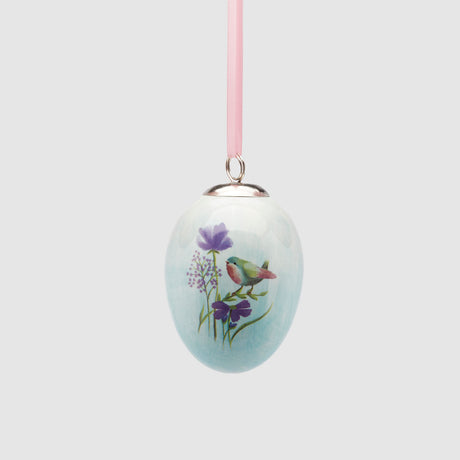 Ovetto di Pasqua EDG in porcellana decorata 5,5x7,5 cm