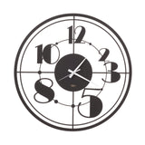 Orologio da parete Teo Arti e Mestieri in metallo nero 50 cm