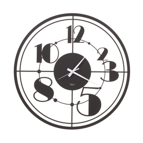 Orologio da parete Teo Arti e Mestieri in metallo nero 50 cm