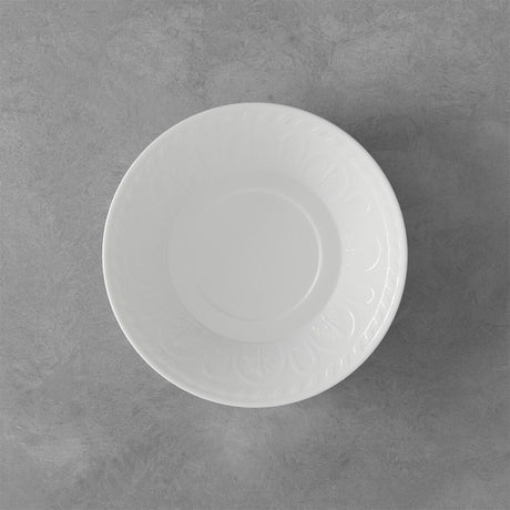Piattino tè Cellini Villeroy & Boch in porcellana bianca 15 cm